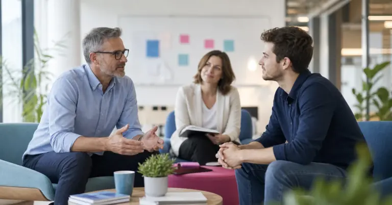 Mentoring Programm Unternehmen als Führungsfrage in einer professionellen Teamsituation