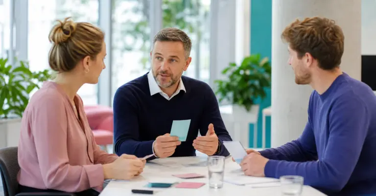 schwierige Kundengespräche meistern als Führungsfrage in einer professionellen Teamsituation